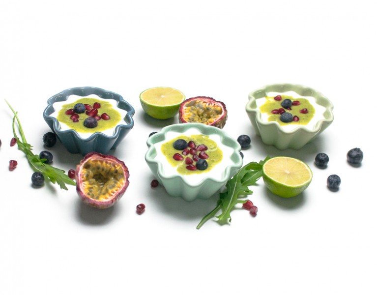 Limetten Joghurt mit Rucola Birnen Topping http://wp.me/p6GO5w-E6